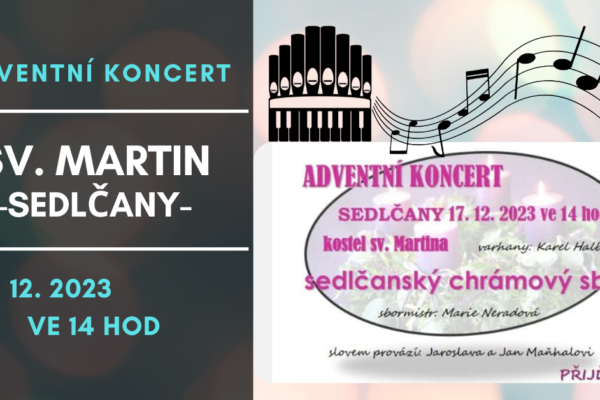 Adventní koncert Sedlčany – 17. 12. 2023